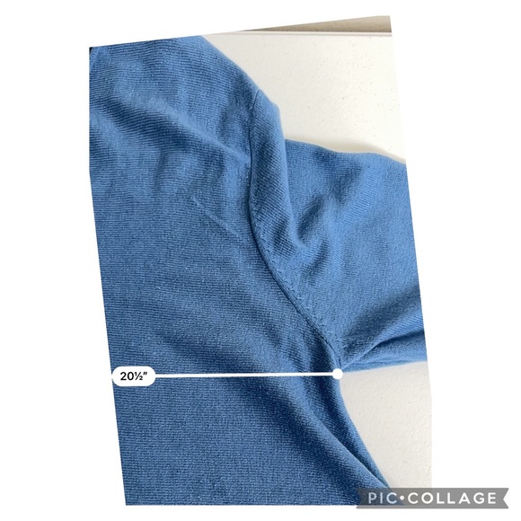 J. Jill Pure L Knit Pullover Tunic Top blue - Picture 6 of 12